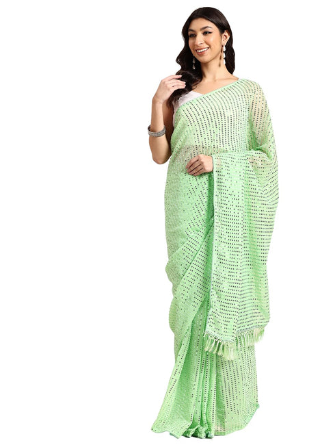 Vasthrlay Georgette Sequence Unstitched