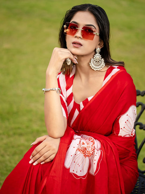 Vasthrlay Printed Unstitched Smc Ethnic Wear