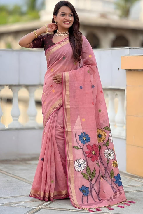 Vasthrlay Kanjivaram Cotton Blouse Ethnic Wear