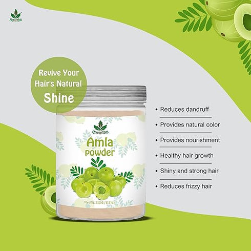 Havintha - Natural Amla Powder Jar - for Hair Growth Jar