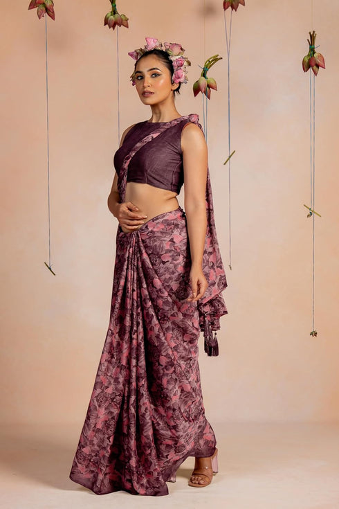 Vasthrlay Fashion Chiffon Printed Ethnic Wear