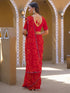 Vasthrlay Georgette Bandhani Orange Saree