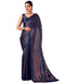 Vasthrlay Womens Printed Unstitched Brown Saree