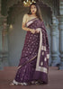 Vsathrlay Peach Banarasi Kanchipuram Ethnic Wear