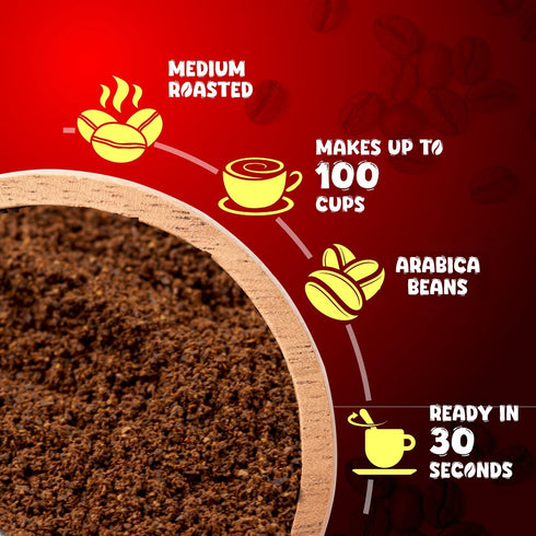 Bevzilla Classic Instant Coffee Powder Jar 200g