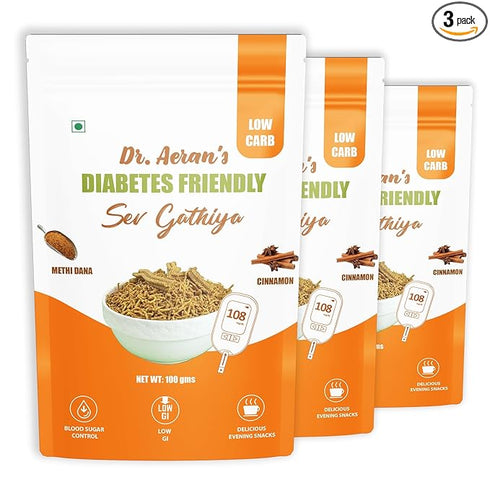 Dr. Aeran’s Diabetes Friendly Sev Gathiya – 300g