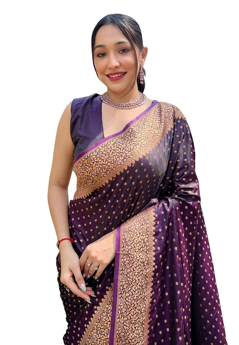 VasthrlayWomen's Banarasi Kanchipuram Saree