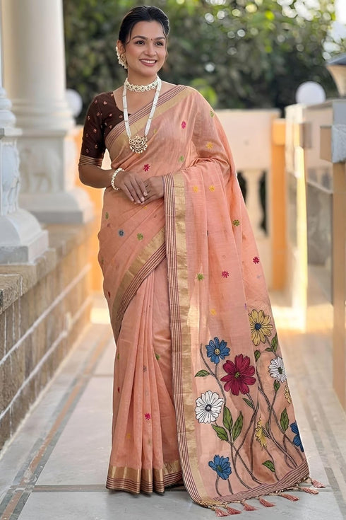 Vasthrlay Kanjivaram Cotton Blouse Ethnic Wear