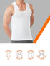 Dixcy Scott Originals Clasz Vest | 100% Combed Cotton | Men's Vest | No-Peep Neckline | Breathable, Sweat Absorbent Vest for Men | Cut Away Back Arm Hole | Innerwear for Man | Pack of 2