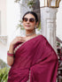 Vasthrlay Sequins Embroidery Black Saree