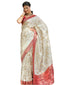 Vasthrlay Banarasi Elephant Unstitched Saree