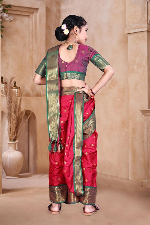Vasthrlay Paithani Maharashtrian Contrast Traditional