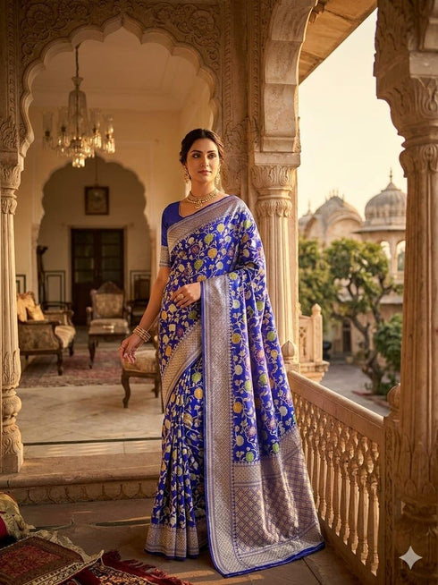 Vasthrlay Meenakari Banarasi Multicolour