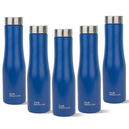 The Better Home Stainless Steel Bottle 1 Litre (Pack of 5)