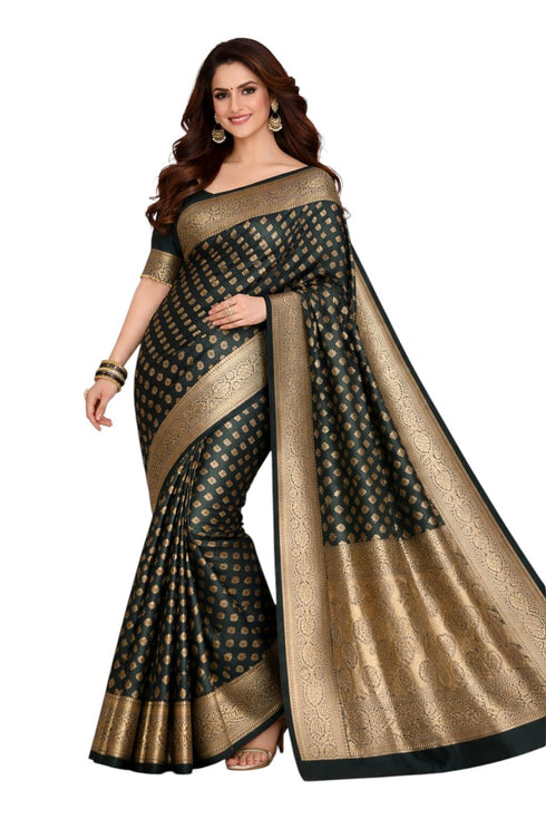 Vasthrlay Banarasi Traditional Unstitched Saree
