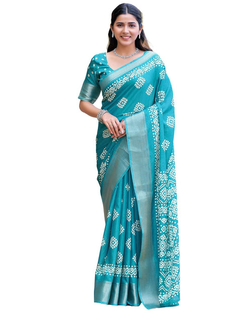 Vasthrlay Printed Weaving Unstitched Red Saree