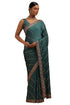 Vasthrlay Olive Chiffon Embellished