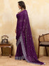 Vasthrlay Chiffon Striped Unstitched Sum Ethnic Wear