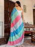 Vasthrlay Printed White Saree