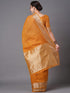 Vasthrlay Banarasi Unstitched Musturd Ethnic Wear