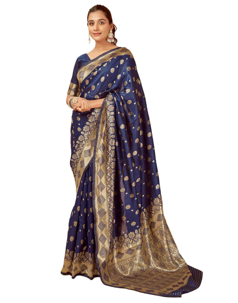 Vasthrlay Gold Banarasi Saree