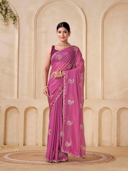 Vasthrlay Georgette Embroidery Unstitched