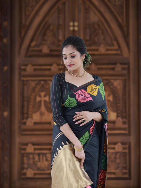 Vasthrlay Banarasi Border Saree