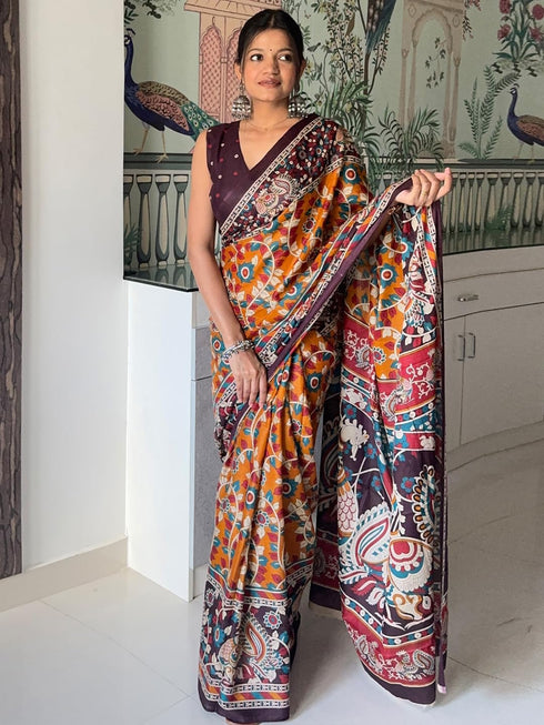 Vasthrlay Cotton Printed Unstitched Ethnic Wear