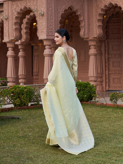 Vasthrlay Women's Cotton Unstitched Skin Friendly Saree