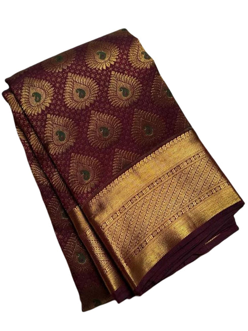 Vasthrlay Banarasi Unstitched Saree