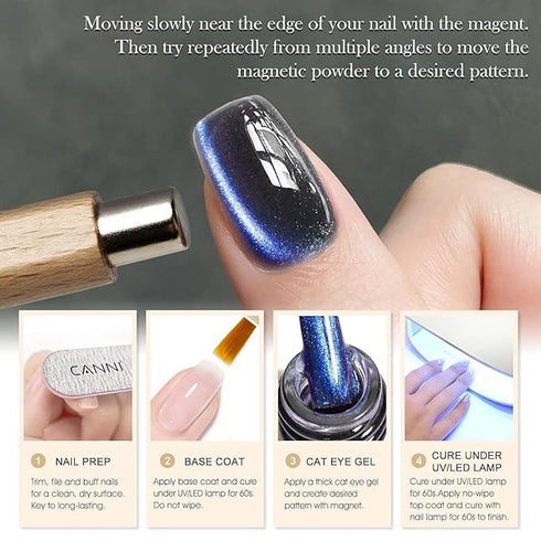 Bolt Bee 9D Cat Eye Gel Nail Polish Magnetic Soak Off UV/LED Gel