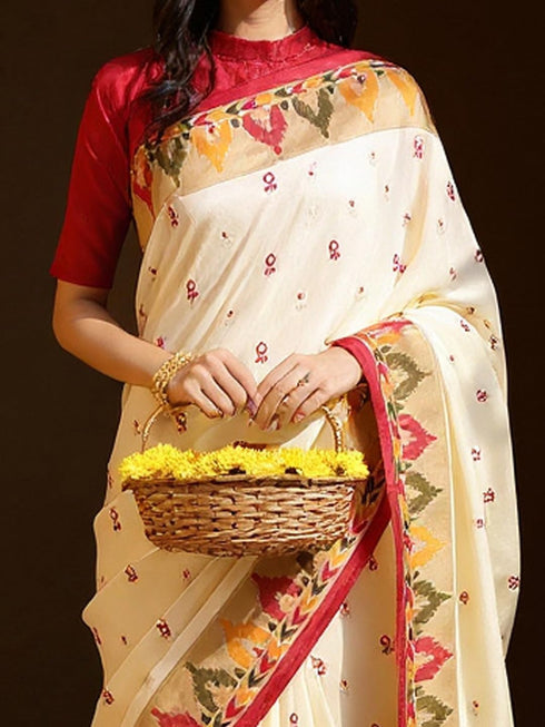 Vasthrlay Printed Unstitched Ai Ethnic Wear