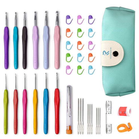 Crochet Hooks, 12 Sizes Crochet Hook Set, Crochet Kit for Beginners