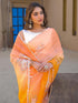 Vasthrlay Shimmer Embroidery Mustard Mustard Yellow Saree