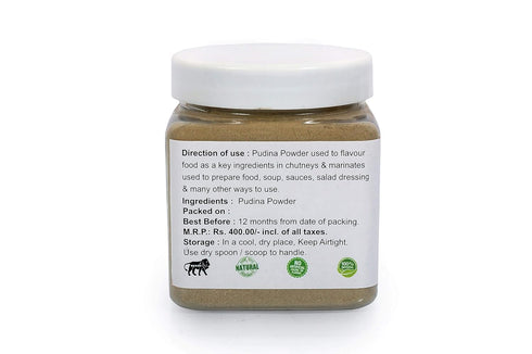 NatureVit Pudina Powder Sun-Dried Mint for Flavorful Cooking