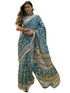 Vasthrlay Womens Printed Unstitched Beige Saree