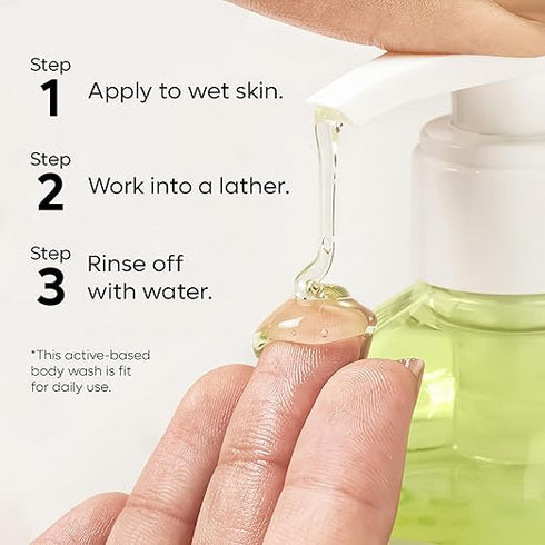 mCaffeine Green Tea Body Wash with AHA 10%