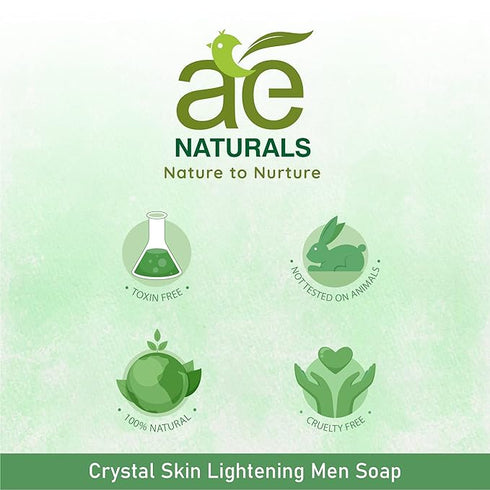 Ae Naturals Crystal Q Skin Lightening Soap For Men 135 g