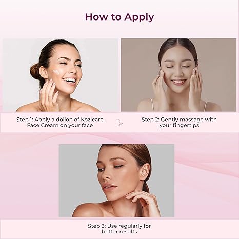 Kozicare Kojic Acid Face Cream with Turmeric for Summer Daily Use