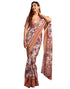Vasthrlay Printed Jacquard Unstitched Rama Green Saree