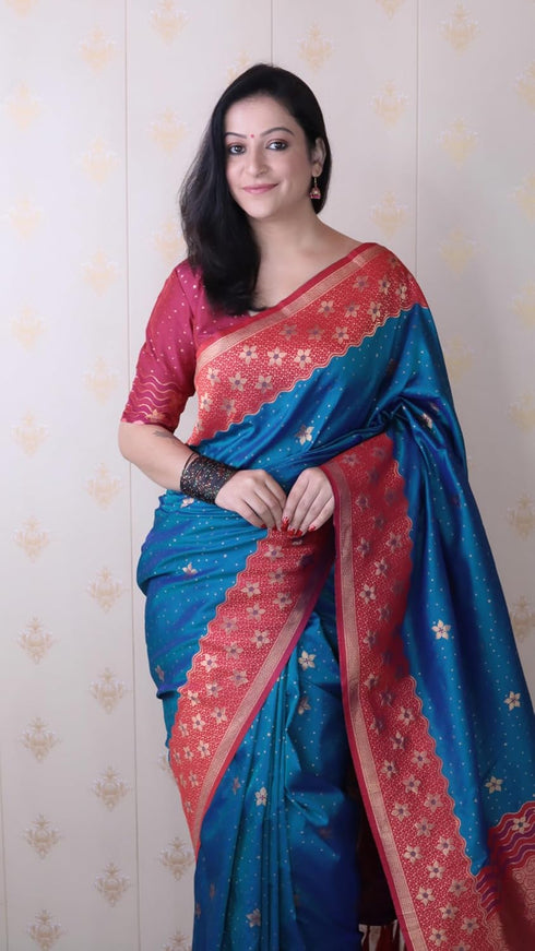 Vasthrlay Kanjivaram Unstitched Blouse Ethnic Wear