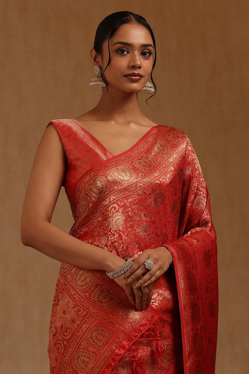 Vasthrlay Tussar Floral Woven