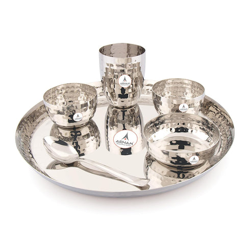Stainless Steel Dinner Set 6 Pcs (1 Set)