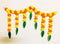 Artificial Fluffy Marigold and Mango Leaves Door Toran