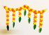 Artificial Fluffy Marigold and Mango Leaves Door Toran