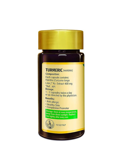 Zandu Turmeric |Haridra Anti Allergic Capsules|60Caps