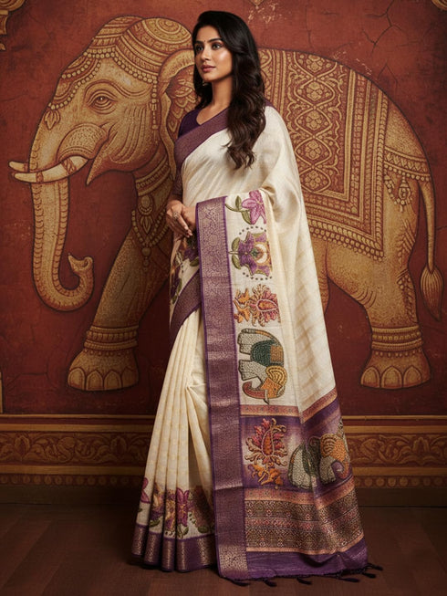 Vasthrlay Cotton Printed Unstitched Ethnic Wear