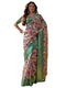 Vasthrlay Printed Jacquard Unstitched Dusty Pink Saree