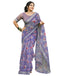 Vasthrlay Chanderi Printed Unstitched Blue Saree