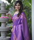 Vasthrlay Purple Kanjivaram Saree